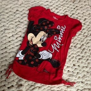 Minnie Mouse Red Tee Shirt Large L Disney